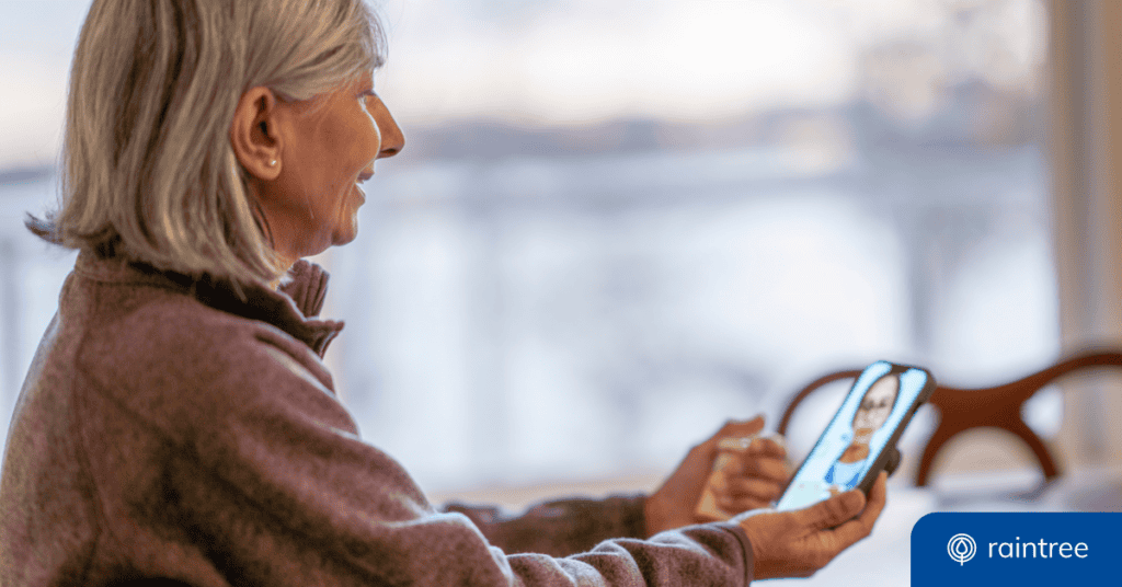 A patient discusses medication with her provider via telehealth appointment. Illustrating Medicare changes for 2022.