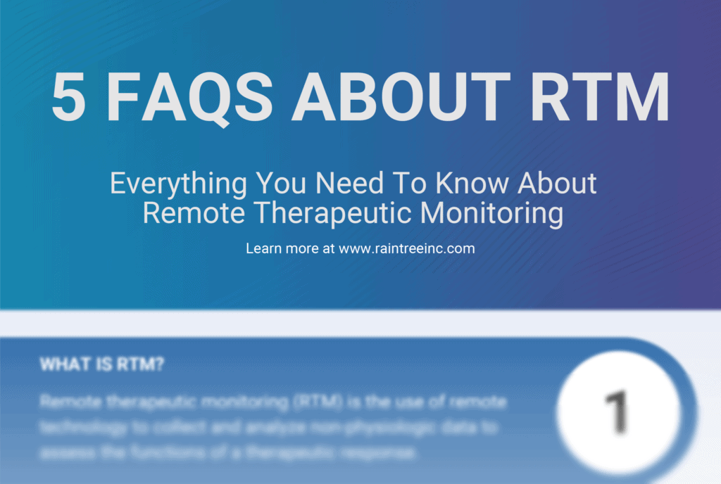 Infographic Remote Therapeutic Monitoring FAQ Raintree Systems