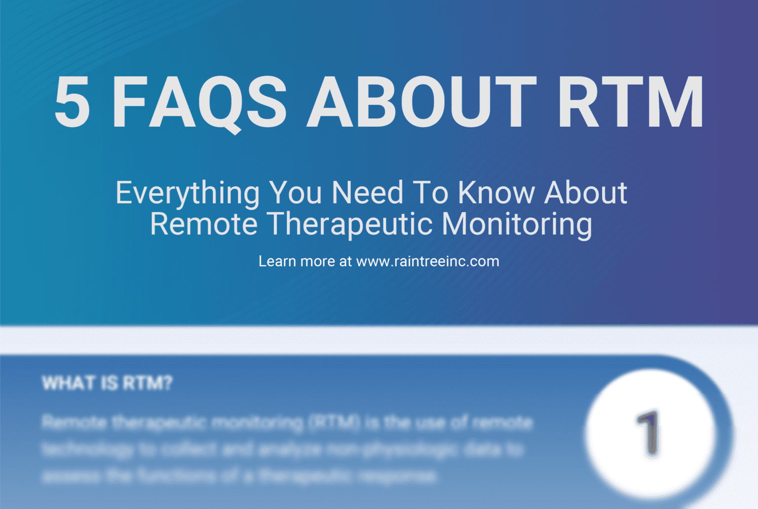 Infographic Remote Therapeutic Monitoring FAQ Raintree Systems