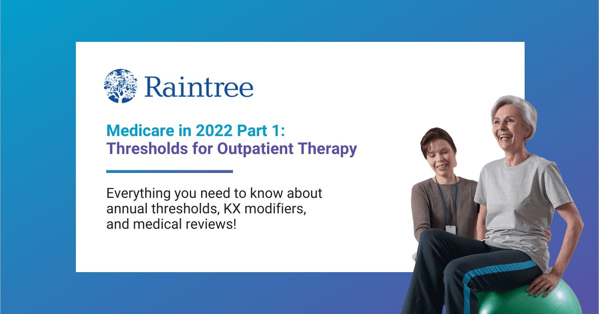 Medicare in 2022 Part 1 Thresholds for Outpatient Therapy Raintree