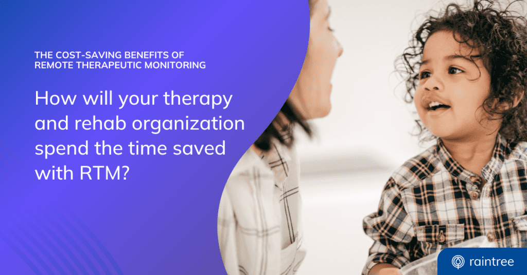 A graphic depicting a smiling child, illustrating the benefits of remote therapeutic monitoring.