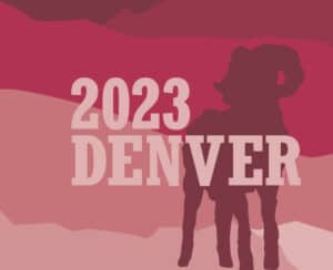 denver23 illustration with ram standing in front of mountains
