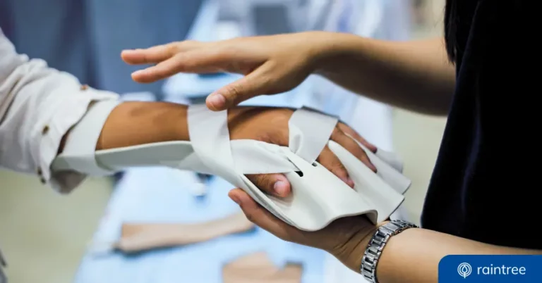 Splint Service For Hand Injury Rehabilitation Of Occupational Therapy Clinic, Illustrating The Topic Of &Quot;Occupational Therapy Icd-10 Codes.&Quot;