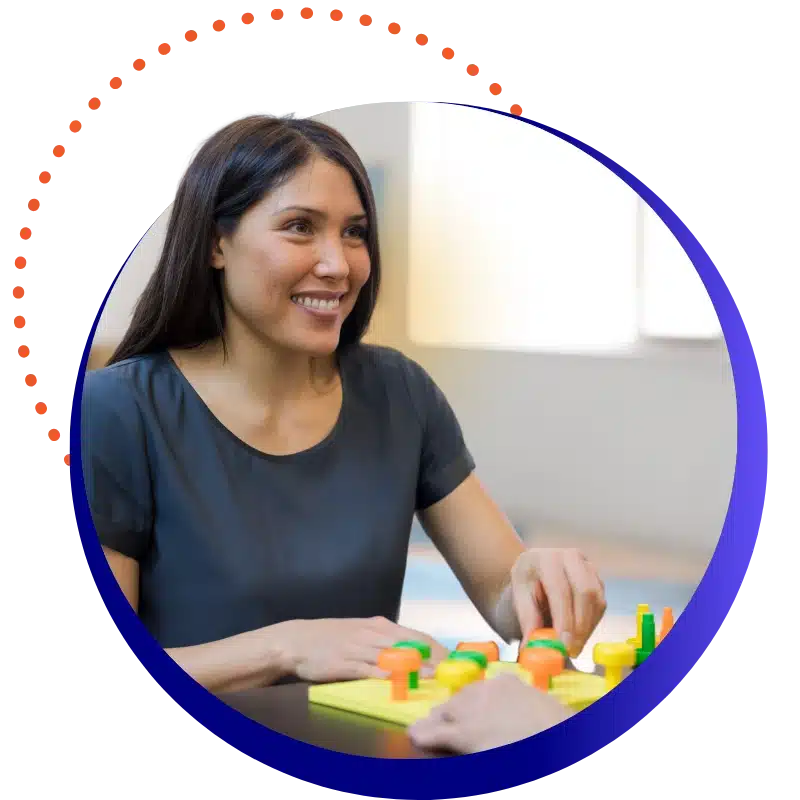 Occupational Therapy 1 Occupational Therapy Emr Hero: An Occupational Therapy Patient Smiles While Completing A Balance Activity Utilizing Parallel Bars, While A Physical Therapist In A White Polo Shirt Observes.