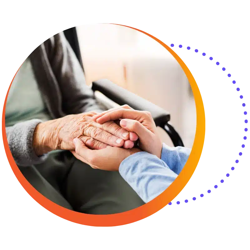 Mips Reporting In 2024: Resource Center For Rehab Therapists 1 Mips Resource Center Hero: A Physical Therapist Gently Holds The Hands Of A Medicare Patient.