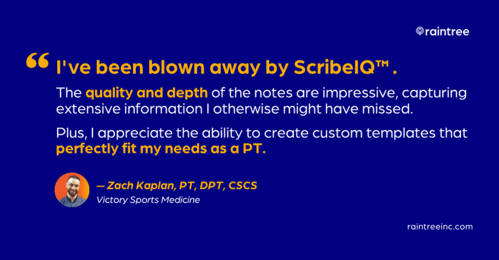 Native Ai Vs. Third-Party Integration: What'S The Difference And Why It Matters 3 Scribeiq Testimonial Zach Kaplan Pt Dpt Cscs