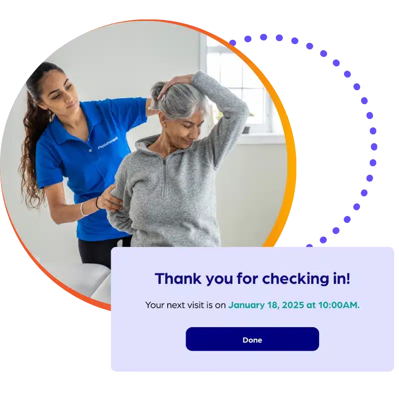 Physical Therapy Patient Check In Complete